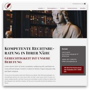 Website template for lawyers