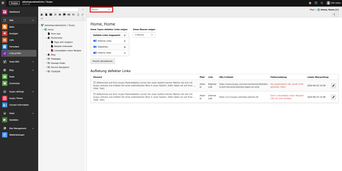 Screenshot TYPO3 V12 Linkvalidator Schritt 1