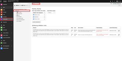 toujou Tutorial Linkvalidator oeffenen